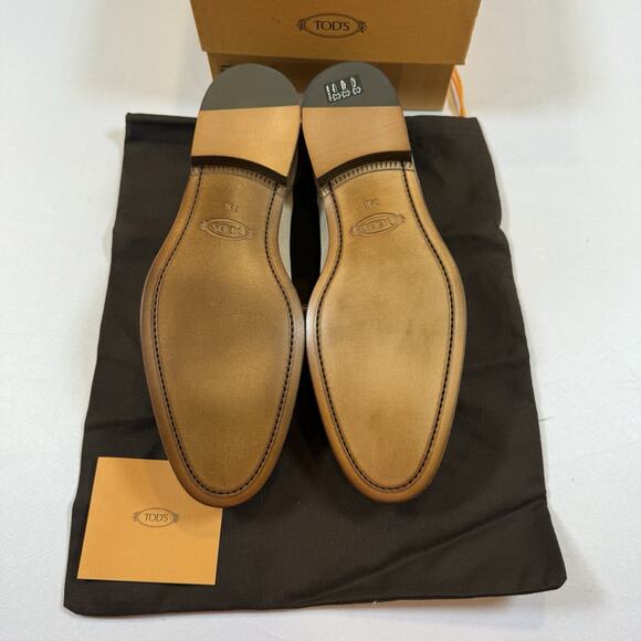 Tod’s MOCASSINO CUOIO DESTRUTTURATO Loafer 7.5UK/9US New Box Receipt MSRP $1,195 main image 8